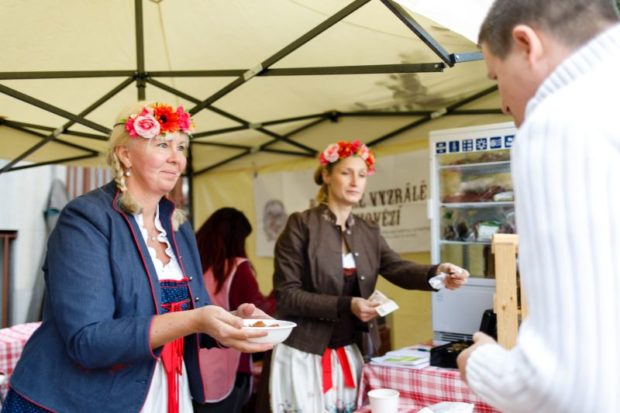 Jana Horová z Ekofarmy Babiny na Biojarmarku 2018